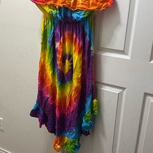 Colorful Tie-Dye Maxi Skirt